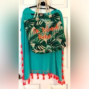 Cover up Sz small beach bag ( NWT)